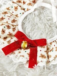 PETSIN 1PC Pet Christmas Holiday Decoration Necklaces, Decorative Items For Dogs, Cat Wet Wipes, Bibs, Bow Ties, Bows
