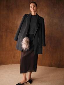 MOTF PREMIUM 100% 羊毛圆领毛衣 - 灰色 - 查看 7