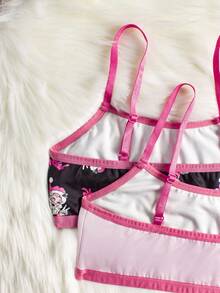 圣诞节少女可爱甜美两件套内衣套装 - 彩色 - 查看 6