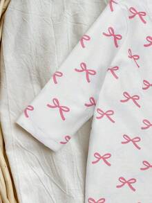 SHEIN 新生儿舒适一体式印花连体衣套装 - 彩色 - 查看 5