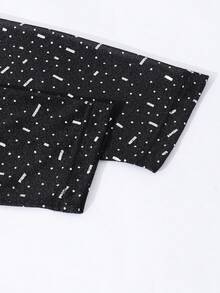 Elegant Shiny Mesh Slim Fit Dress For Teen Girl Suitable For Various Events: Prom, Party, Ceremony, Wedding, Formal Occasions, Black - Black - View 5