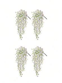 4/2 件人造悬挂紫罗兰花，户外人造植物，人造花，适用于圣诞节装饰、房间装饰、家居装饰、卧室装饰、户外装饰、厨房装饰、毕业装饰、户外露台装饰、DIY、房间装饰美学、婚礼装饰、墙壁装饰、紫色、白色、黄色、蓝色 - 彩色 - 查看 17