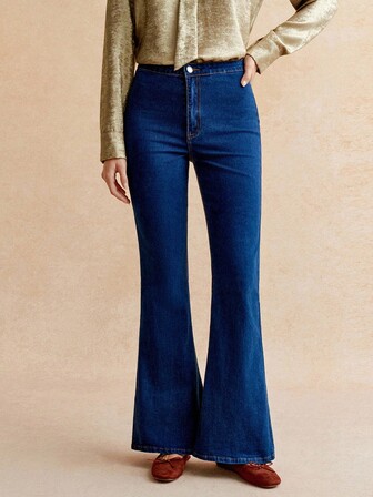 Écloséra High Waisted Flare Leg Jeans