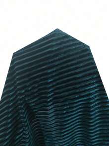 SHEIN 天鹅绒女士睡衣套装，包含上衣和裤子，适合秋冬季节穿着 - 水鴨藍 - 查看 7