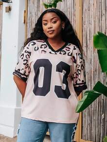 PeachySprinkles Leopard Print Tank Top Streetwear Casual Racerback T-Shirt For Sexy Women Graphic Tees Women Tops - Multicolor - View 3