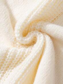 Manfinity Homme Men's Fashion Casual Letter Embroidered V-Neck Sweater Vest - Apricot - View 6