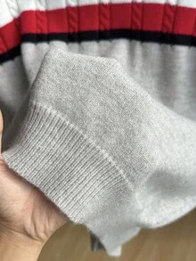 SHEIN 男士圆领长袖拉链开衫，时尚帅气，黑、白、红三色，半高领，温暖柔软舒适，百搭秋冬 - 灰色 - 查看 5