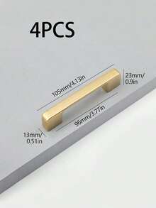 1 pieza Manija de gabinete de cocina de aleación de aluminio moderno color dorado, manija de cajón, tirador de puerta de armario, herraje de muebles - Dorado - Ver 13