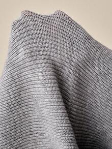 Lyxana Damen einfarbiger Cardigan mit Trompetenärmeln, Langarm, Lässig, mit Gürtel, Herbst/Winter - Grau - Übersicht 8