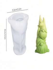 1 molde de vela perfumada con diseño de árbol de Navidad/muñeco de nieve apilado/Papá Noel, molde de vela tridimensional navideña DIY, molde de jabón hecho a mano, molde para hacer figuras decorativas artesanales