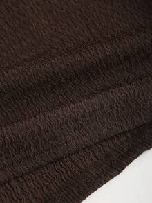 Sweetra Waist-Cinched Minimalist Flare Sleeve Bodycon Cinched Waist Dress