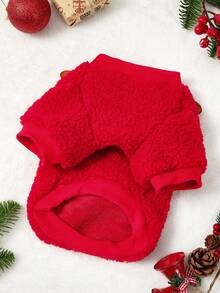 PETSIN Pet Bells, Christmas Dresses, Festive Dog Dresses, Vests - Red - View 6