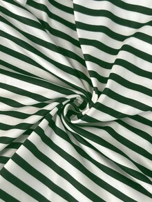 SHEIN Plus Size Casual Loose Fit Short Sleeve T-Shirts - Green - View 3