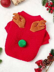 PETSIN Pet Bells, Christmas Dresses, Festive Dog Dresses, Vests - Red - View 1