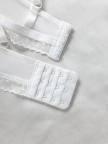 SHEIN 2 piezas Sujetador push-up minimalista liso y delgado con aro