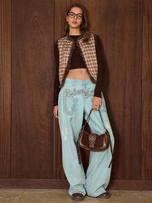 Easelle 女士双面无袖夹棉大衣，休闲百搭，秋冬