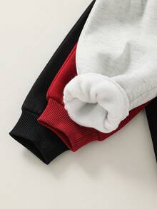 3 件套新生儿男/女宝宝可爱卡通图案松紧腰针织裤，休闲百搭 - 彩色 - 查看 3