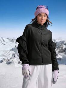 In My Nature Women's Outdoor 3-In-1 Jacket For Winter - Black - View 5