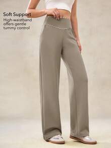 OutZeal 女士天然柔软丝滑触感弹力收腹运动裤日常休闲裤 - 灰色 - 查看 2