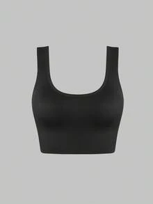 Easithlete 3件套+常规款运动文胸+吸湿排汗面料/罗纹设计/基本款/黑色/运动文胸/健身/无缝瑜伽 - 彩色 - 查看 3