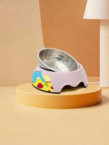Care Bears X PETSIN Modern Style Dual-Layer Pet Food Dish, Combines Stainless Steel And Sleek Melamine, Non-Skid Easy Clean Design - Multicolor - View 13
