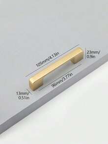 1 pieza Manija de gabinete de cocina de aleación de aluminio moderno color dorado, manija de cajón, tirador de puerta de armario, herraje de muebles - Dorado - Ver 15