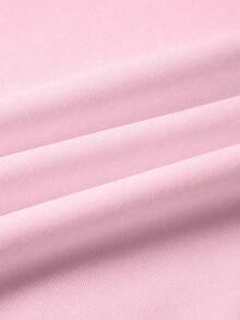 EMERY ROSE 大码粉色圆领长袖T恤，舒适百搭 - 粉色 - 查看 4