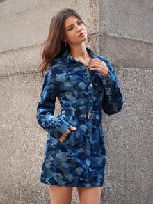 Selenza Mature & Elegant Casual Women Denim Dress