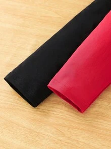 2件套少女优雅网纱衬裙和打底裤套装，适合女孩活动穿着，闪亮亮片，冬季保暖打底裤，宽松裤，适合女孩活动穿着。 - 彩色 - 查看 3