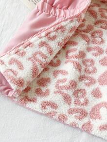 SHEIN Chaqueta reversible con capucha y cremallera para bebé niña con estampado de leopardo, versátil y gruesa para el invierno, para interiores/exteriores, vuelta al colegio, uso diario - Rosa - Ver 6