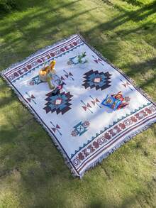 Cirelle Picnic Mat Moisture-Proof Pad - Thickened Outdoor Ground Sheet, Camping Bohemian Style Blanket - Multicolor - View 12