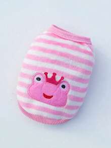 宠物狗/猫卡通法兰绒背心，小型犬秋冬季外套 - 彩色 - 查看 38