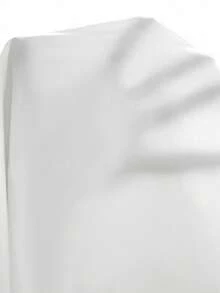 SHEIN Clasi Women's Minimalist Solid Color Lantern Sleeve Tie-Front Crop Blouse Fall Cloth For Women