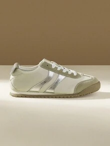 CUCCOO EASI 女士时尚白色休闲运动鞋 - 米色 - 查看 3