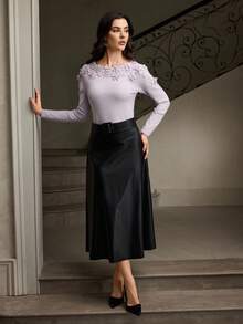 ZEYLAH 女士毛衣秋冬装 - 淡紫色 - 查看 5