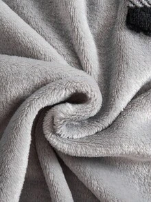 Genkimix Kids 男童拼色格子口袋长袖睡衣套装，秋冬