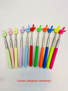 1/3/5 szt. losowo kolorowych, wysuwanych wskaźników dla nauczycieli, wysuwany wskaźnik w kształcie palca do prezentacji na tablicy w klasie, przenośny, artykuły szkolne, powrót do szkoły - Wielokolorowe - Zobacz 15