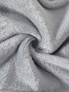 Macacão de lã com capuz para meninas com desenho de orelha 3D, cinza claro, estilo coreano, outono/inverno - Cinza claro - Ver 8