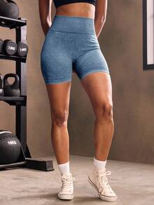 Powerista Loose Waist Sports Shorts Blue Shorts - Blue - View 4