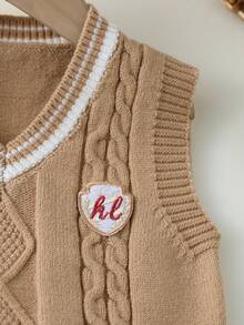 Áo len chui đầu cho bé trai, áo len chui đầu phong cách Anh giản dị, thời trang, thích hợp cho các buổi đi chơi, đi học, du lịch, mùa xuân, mùa thu, mùa đông - Lạc đà - Xem 7