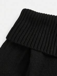 Girlism كنزة صوفية صوفية قصيرة للفتيات المراهقات بأكمام واسعة منسدلة وياقة مكشوفة الكتفين، بلوزة صوفية أنيقة للارتداء في فصلي الخريف والشتاء، مناسبة للحفلات