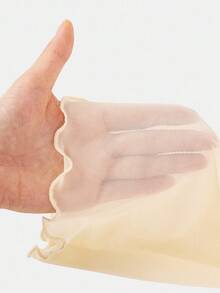 SHEIN Tween Girl Casual Minimalist Off-Shoulder Cropped Flare Long Sleeve T-Shirt Long Tube Tops Kids Off Shoulder Top Tween Girls Off Shoulder Top Tween Girl Clothes Knitted Ribbed Off Shoulder Top Long Sleeve Off Shoulder Top - Apricot - View 3