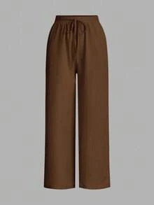 Auralis Plus-Size Women's Casual Pants, Wide-Leg Pants, 3 Pieces Women's Casual Wear, Summer Vacation Wear,Vacation Outfits Woman Summer