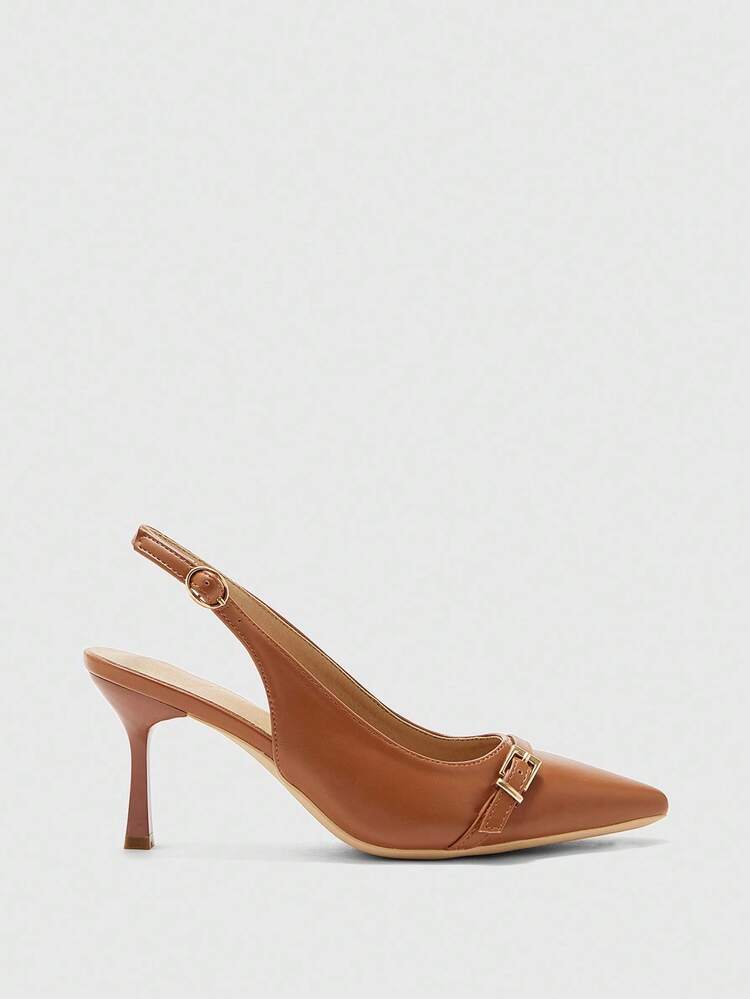 CUCCOO BIZCHIC Women's Pointed Toe High Heel Pumps, Sexy Stiletto, Outdoor/Commute/Party/Wedding/Office Wear, Beige Spring Shoes