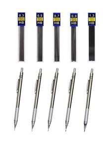 1 Box Of 0.3/0.5/0.7/0.9/1.3/2.0mm Drawing Automatic Pencil Lead Refills, HB Resin Mechanical Pencil Refill Leads, Metal Pencil Lead Refills, 0.5/0.7/0.9/1.3/2.0mm Mechanical Pencil Leads For Engineering, Drafting, Drawing