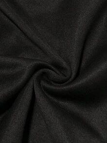 INAWLY Women's Loose Zip-Up Collar Sweatshirt With Knight Print, Thermal Lined, Autumn/Winter, Christmas - Black - View 6