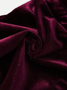 3 件套女式天鹅绒闪亮休闲休闲短裤，舒适复古风格家居服，适合冬季、秋季服装 - 彩色 - 查看 8