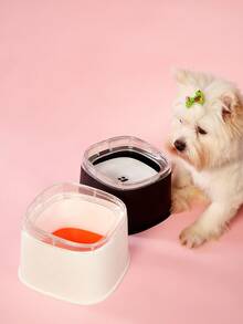 PETSIN 宠物漂浮水碗 - 大容量，防窒息，猫狗嘴巴不湿，宠物饮水机 - 白橙-2200ML - 查看 7