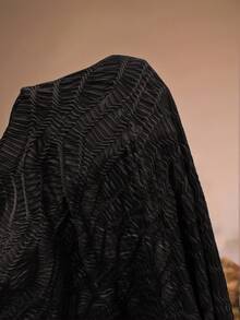 Anewsta Camiseta justa e elegante para mulheres que se deslocam diariamente - Preto - Ver 8