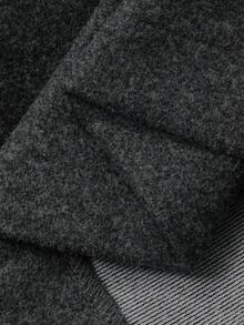 Livesso Women's Autumn/Winter Wool Blend Jacket And A-Line Skirt Two Pieces Suit, Loose Fit Business Casual Commuter Fashion